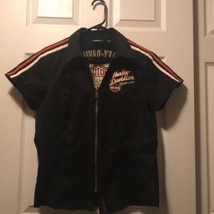 Harley-Davidson zip front top original colors sz L